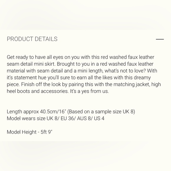 PrettyLittleThing Red Mini Skirt - Picture 7 of 12
